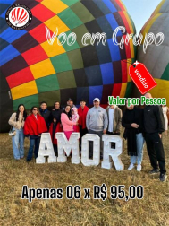 Voo em Grupo por Pessoa: (voamos aos sábados, domingos e feriados)